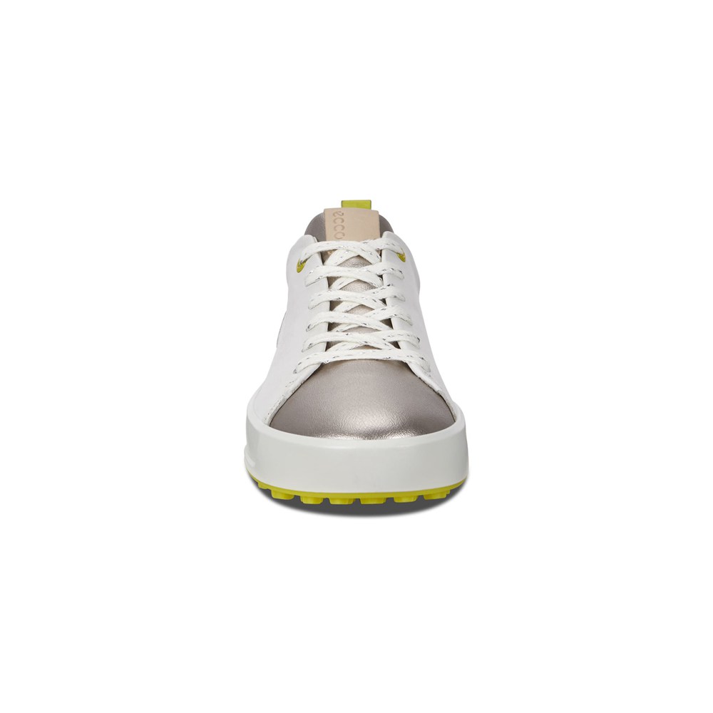 ECCO Womens Golf Shoes White - Soft - KUS-085671